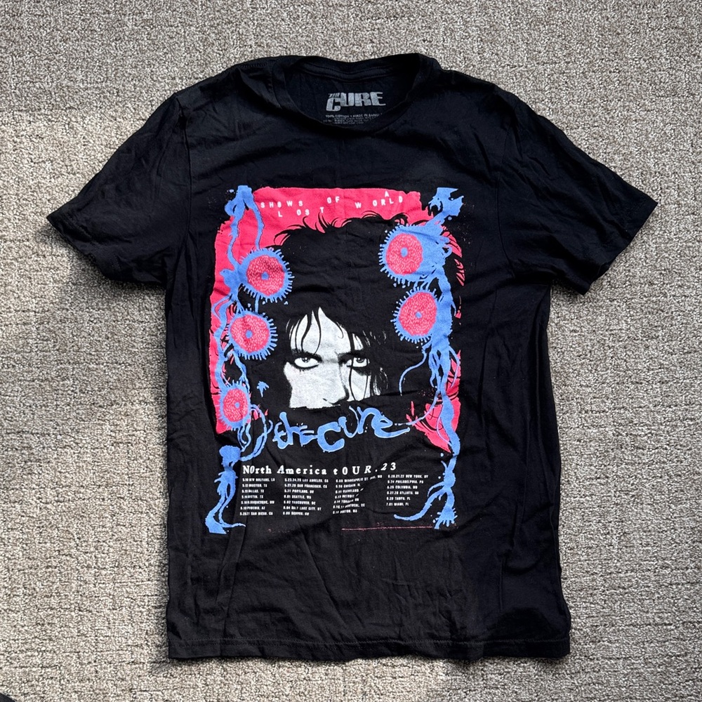 The Cure North American tour 23 t-shirt